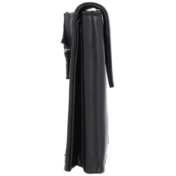 Greenland Nature Billetera negra de napa RFID 7 cm