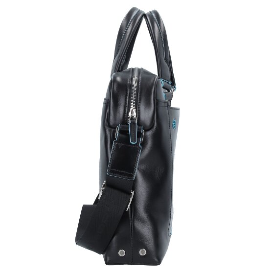 Piquadro Maletín cuadrado azul III Piel 40 cm Compartimento para portátil