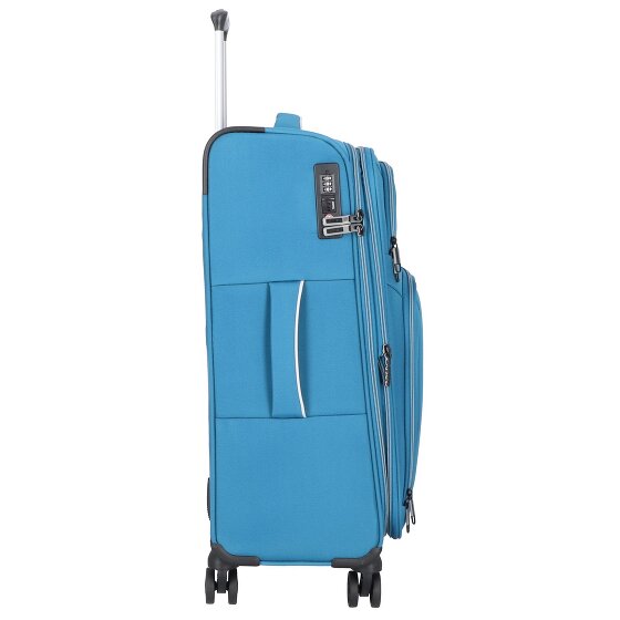 d&n Travel Line 9204 4 ruedas Carrito M 66 cm con pliegue de expansión