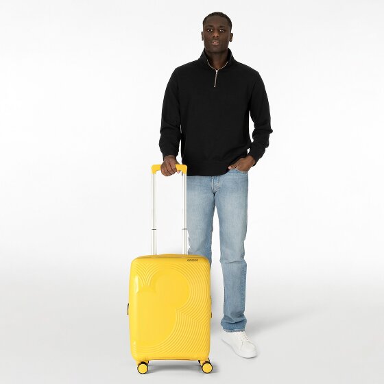 American Tourister Mickey Magic 4 ruedas Carro de la cabina 55 cm con pliegue de expansión