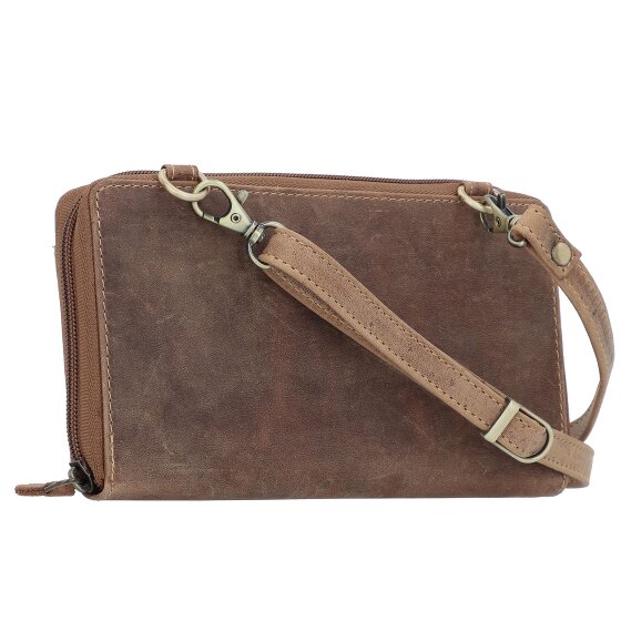 Greenburry Vintage Bolso de mano Protección RFID Piel 21 cm