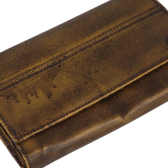 Greenburry Destressed Cartera Protección RFID Piel 13 cm