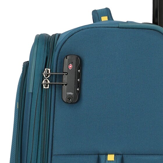 Travelite Umbria 4 ruedas Juego de maletas 3 piezas con pliegue de expansión