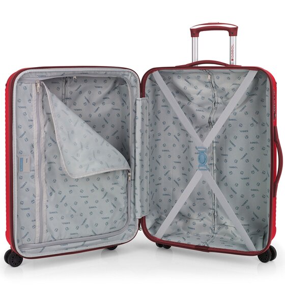 Gabol Balance XP 4 ruedas Juego de maletas 3 piezas con pliegue de expansión