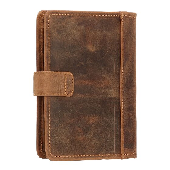 Greenburry Estuche de escritura vintage de piel 19 cm