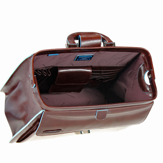 Piquadro Maletín Sqare Doctor Azul Piel 36 cm