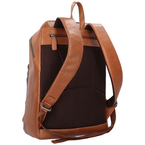 Plevier Rock Amaril Mochila de negocios Piel 43 cm Compartimento para el portátil
