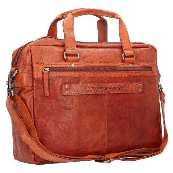 Spikes & Sparrow Maletín de piel 41 cm compartimento para portátil