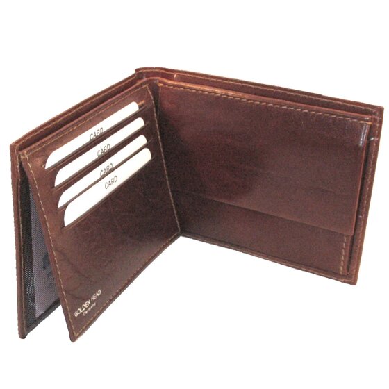 Golden Head Cartera Colorado de cuero RFID 12,5 cm