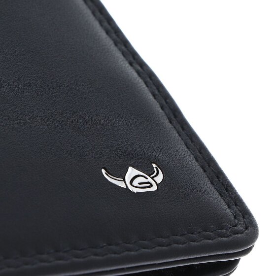 Golden Head Polo Estuche para tarjetas de crédito Bloqueo RFID Piel natural 7.5 cm