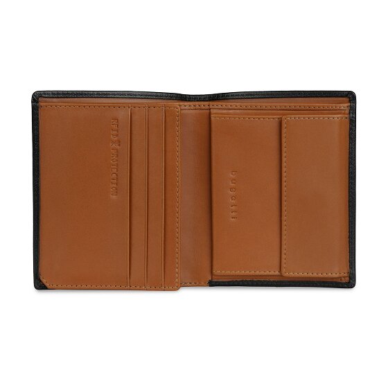 bugatti Roccia Cartera Protección RFID Piel 9 cm