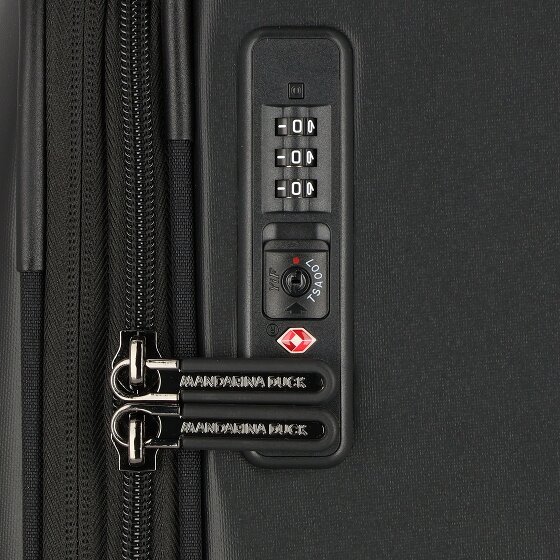 Mandarina Duck Eco Coated 4 ruedas Carrito L 78 cm con pliegue de expansión