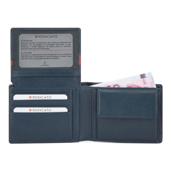Roncato Trial DLX Cartera Protección RFID Piel 9.5 cm