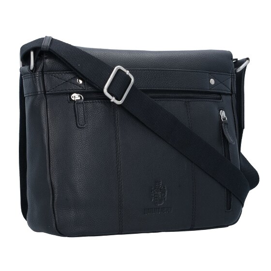 Leonhard Heyden Berlin Messenger bandolera cuero 32 cm compartimento para portátil