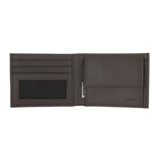 oxmox Leather Cartera Bloqueo RFID Piel natural 11 cm