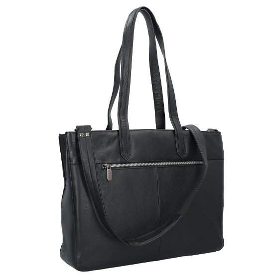 Plevier Power Bolsa de compras Piel natural 31 cm Compartimento para laptop