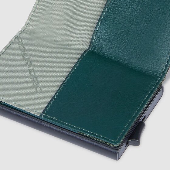 Piquadro PQ-Earth Estuche para tarjetas de crédito Protección RFID Piel 6.5 cm