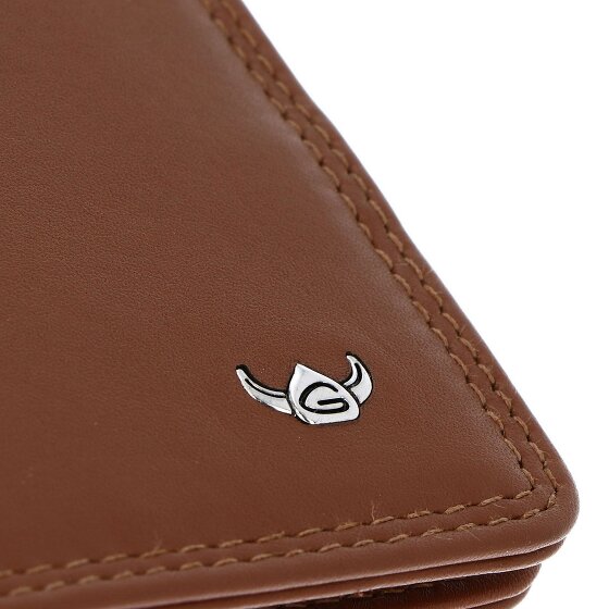 Golden Head Polo Estuche para tarjetas de crédito Bloqueo RFID Piel natural 7.5 cm