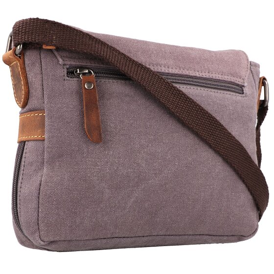 Greenburry Bolso bandolera vintage de cáñamo 22 cm