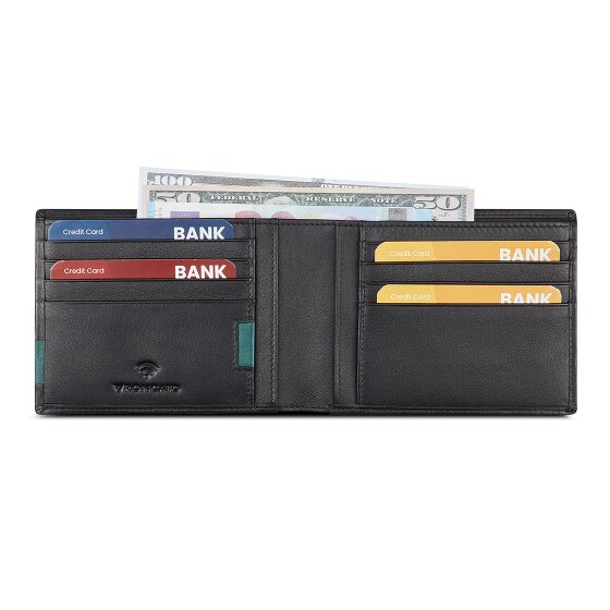 Roncato Monaco Cartera Protección RFID Piel 12 cm