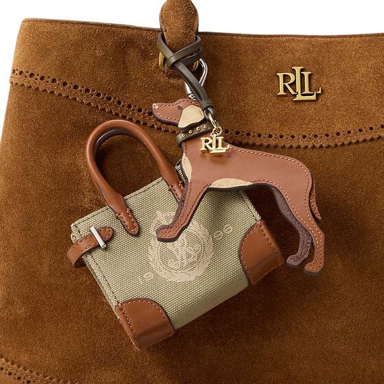 Lauren Ralph Lauren Viszla bolsa etiqueta cuero 10 cm