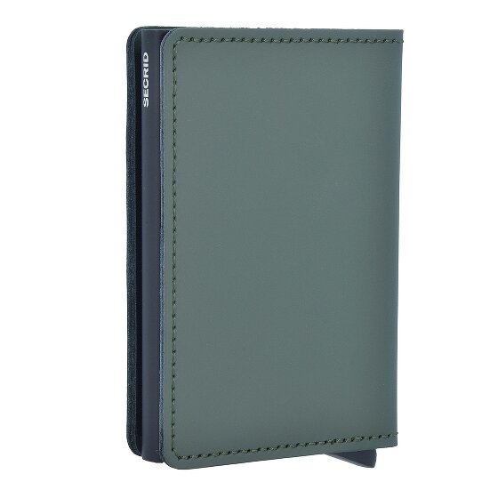 Secrid Slimwallet Estuche para tarjetas de crédito mate Cartera de cuero RFID 6,5 cm