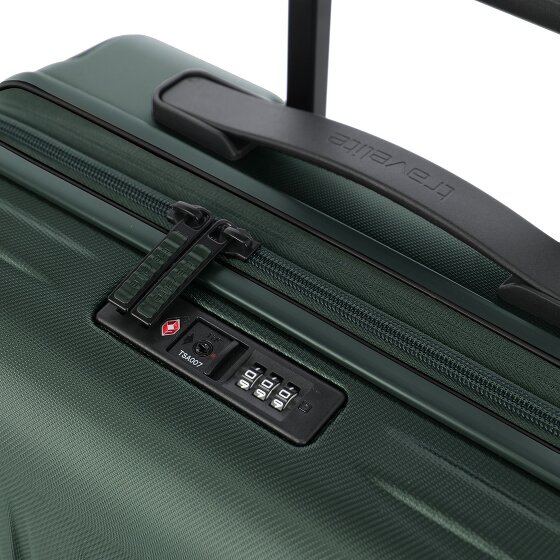 Travelite Dynamiic 4 ruedas Juego de maletas 3 piezas con pliegue de expansión