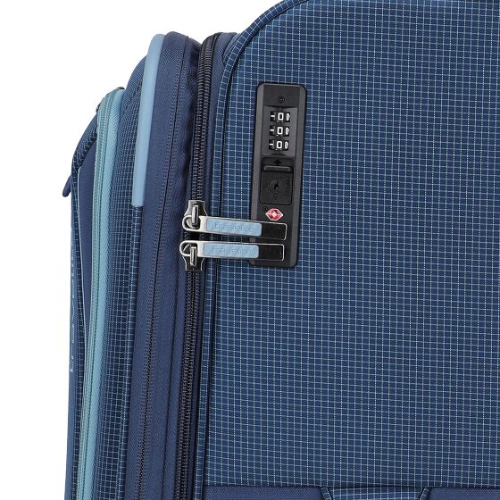 Travelite Corsiica 4 ruedas Carrito L 77 cm con pliegue de expansión