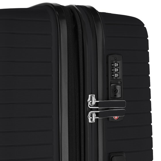 Travelite Orbita 4 ruedas Juego de maletas 3 piezas con pliegue de expansión