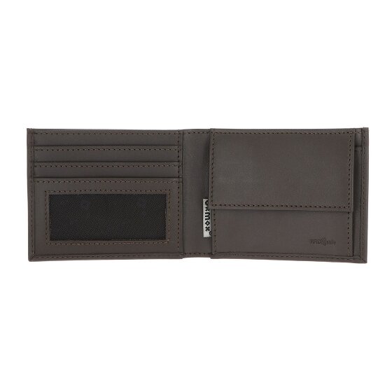 oxmox Leather Cartera Bloqueo RFID Piel natural 11 cm