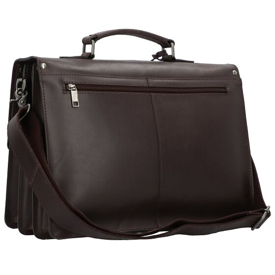 Burkely Maletín Vintage Dean Piel 38 cm