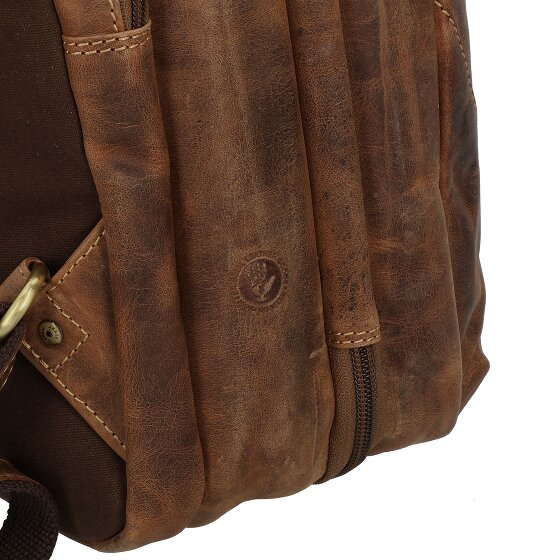 Greenburry Vintage mochila de viaje de cuero 48 cm compartimento para portátil