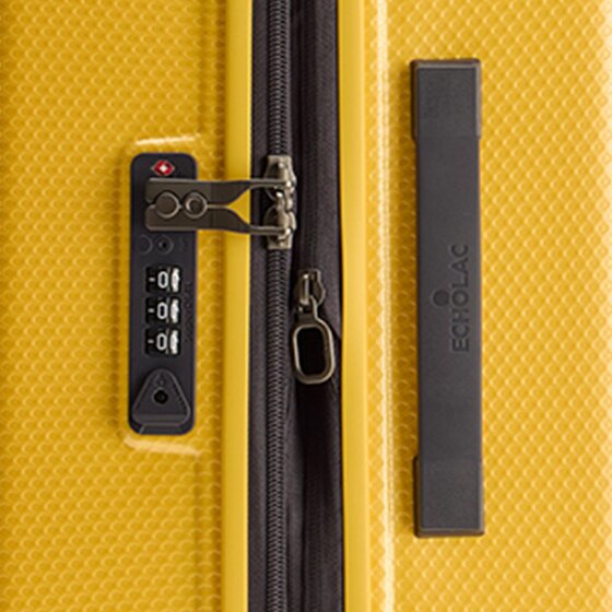 Echolac Logic Pro 4 ruedas Juego de maletas 3 piezas con pliegue de expansión