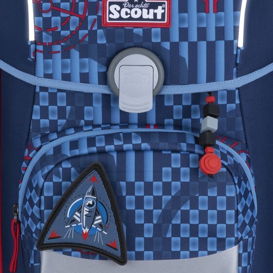 Scout Neo Exklusiv Safety Light Juego de mochilas escolares 5 piezas