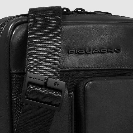Piquadro Liko Bolsa de hombro Mini Bag Bloqueo RFID Piel natural 17 cm