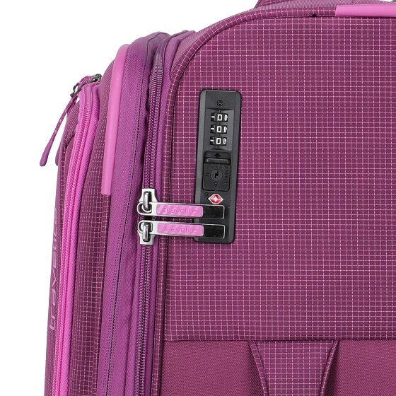 Travelite Corsiica 4 ruedas Carrito M 67 cm con pliegue de expansión
