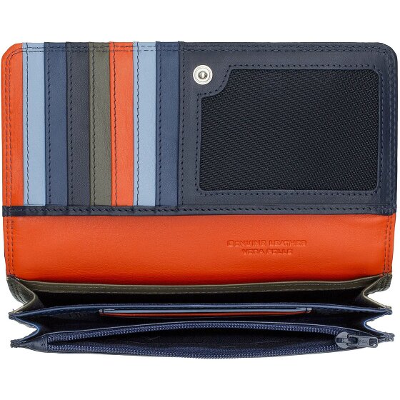 DuDu Billetera de cuero RFID 17,5 cm