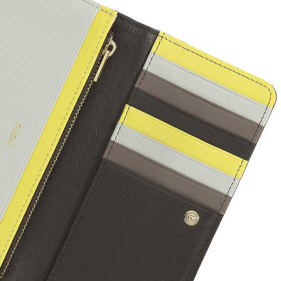 DuDu Billetera de cuero RFID 17,5 cm