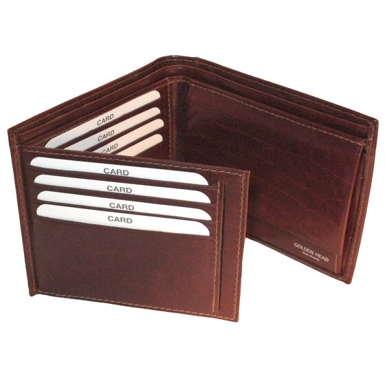 Golden Head Cartera Colorado de cuero RFID 12 cm