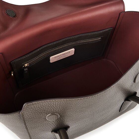 Coccinelle Double Beat Bolsa de hombro Piel natural 31 cm
