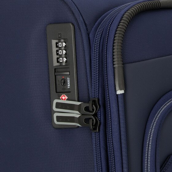 d&n Travel Line 9504 4 ruedas Juego de maletas 3 piezas con pliegue de expansión