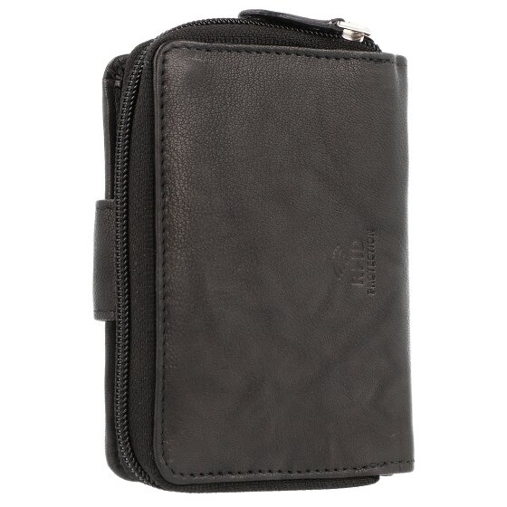 Greenburry Billetera básica de cuero RFID 9 cm