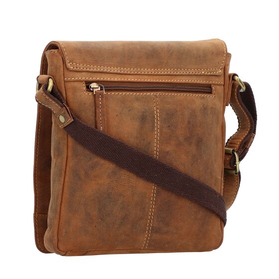 Greenburry Bolsa de hombro vintage de cuero de 23 cm