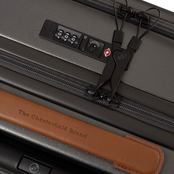 The Chesterfield Brand Zuna 4 ruedas Carro de la cabina S 55 cm Compartimento para el portátil