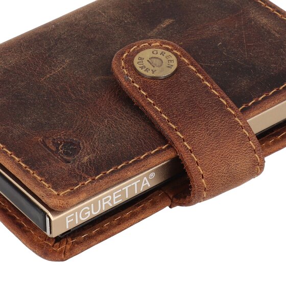 Greenburry Vintage Cartera Protección RFID Piel 7.5 cm