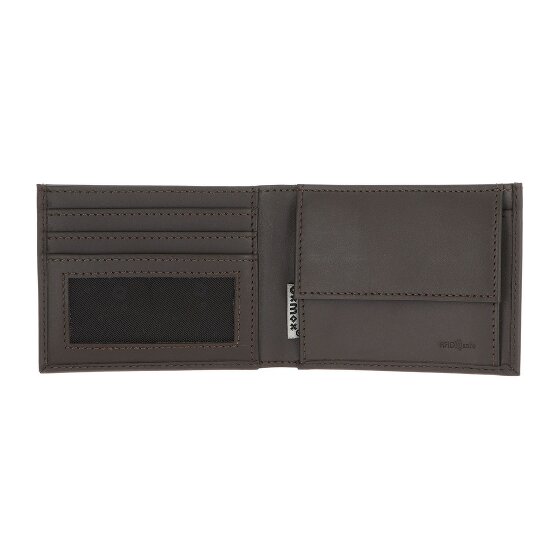 oxmox Leather Cartera Bloqueo RFID Piel natural 11 cm