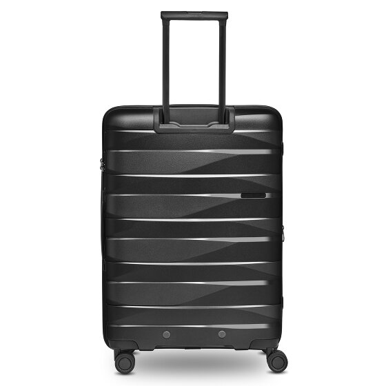 Bergpfeil Juego de maletas de viaje de 4 ruedas, 3 piezas, con plegado extensible