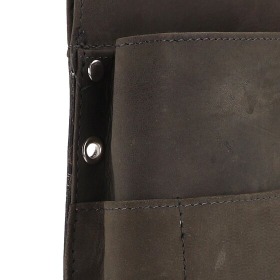 Alassio Cartera de camarero riñonera de cuero 10 cm