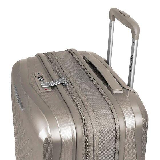 Gabol Queens 4 ruedas Juego de maletas 4 piezas con pliegue de expansión