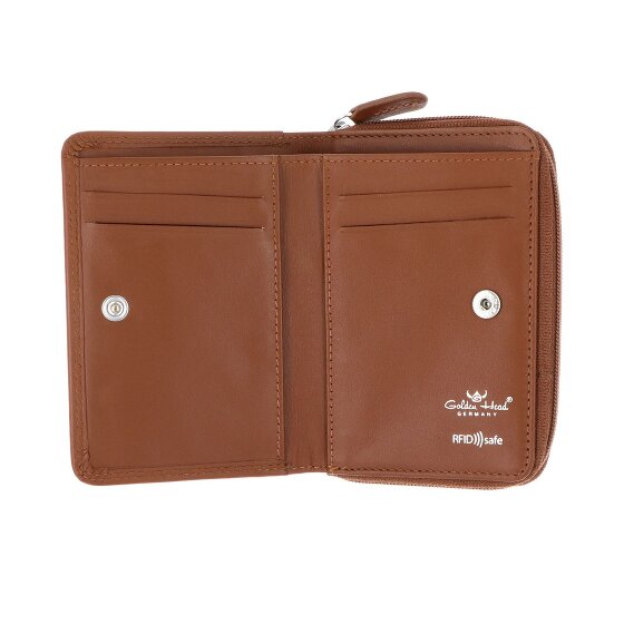 Golden Head Polo Cartera Bloqueo RFID Piel natural 11.5 cm